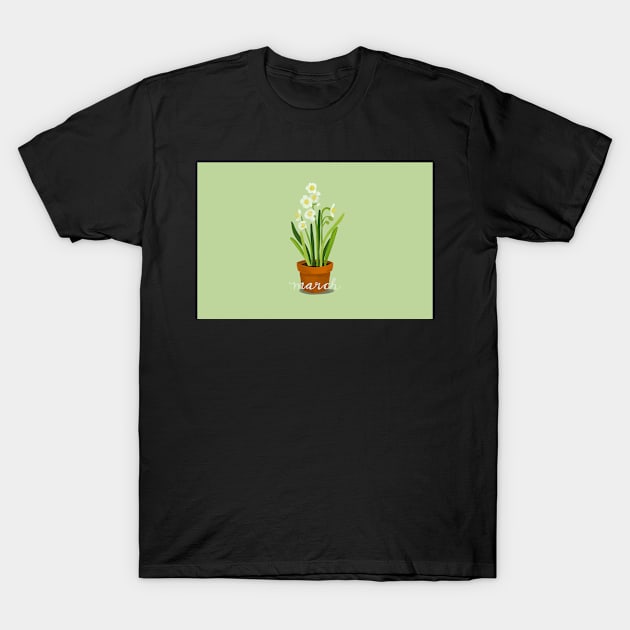 March Jonquil in a pot T-Shirt by Peleegirl